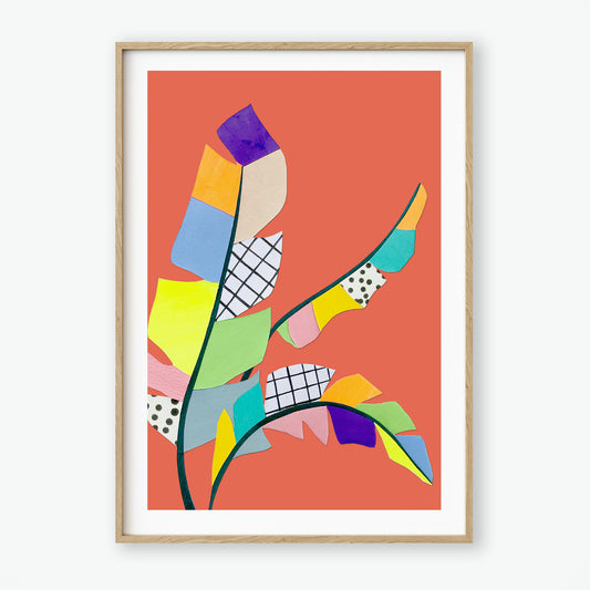 Colour Block Banana Leaves